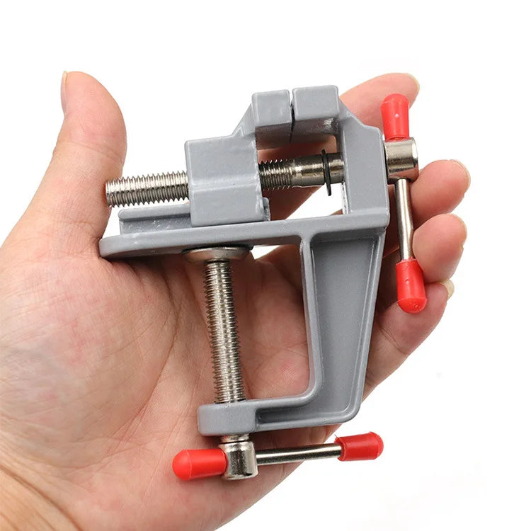 Mini Aluminium Alloy Bench Vise Multi-functional Table Clamp Screw Vise for DIY Craft Mold Repair Fixed Tool/ mini aEtau de table en aluminium