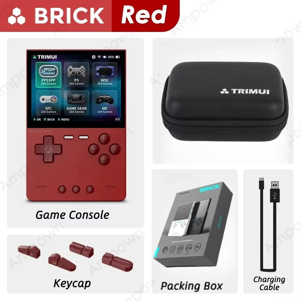Console de jeu portable Trimui Brick, lecteur de jeux vidéo open source, éclairage d'ambiance arrière, écran IPS HD de 3,2 pouces, cadeaux