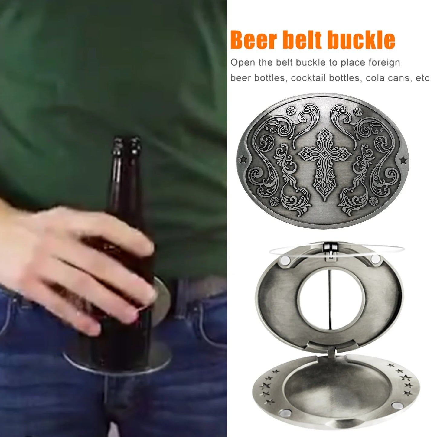 Boucle de ceinture porte-bière portable, mains libres, pour plateau de bière, porte-gobelet, sangle détachable, pour pique-nique, fête, barbecue, camping
