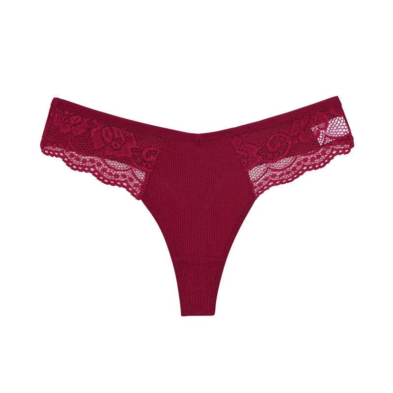 Women Cotton G-string Lingerie Sexy Lace Panties Thongs Femme Underwear Sexy Pantys Underpant Lingerie Lace Intimates S-XL