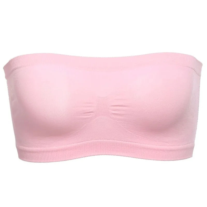 Women Sexy Lingerie Lace Seamless Tube Top Breathable Strapless Bandeau Bra Underwear Without Pad Sleep Underwear Sports Bra/ rsous vêtement robe de nuit