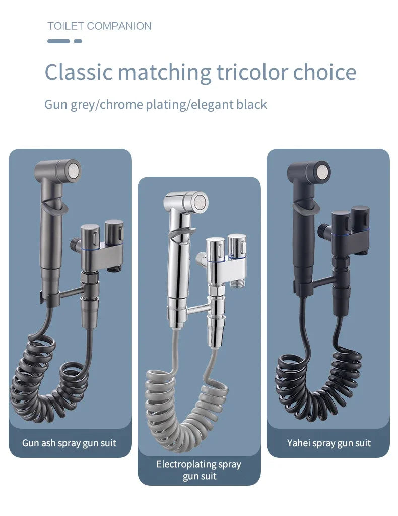 Bathroom set, high pressure hand sprinkler, bathroom cleaning, bathroom accessories, sanitary shower