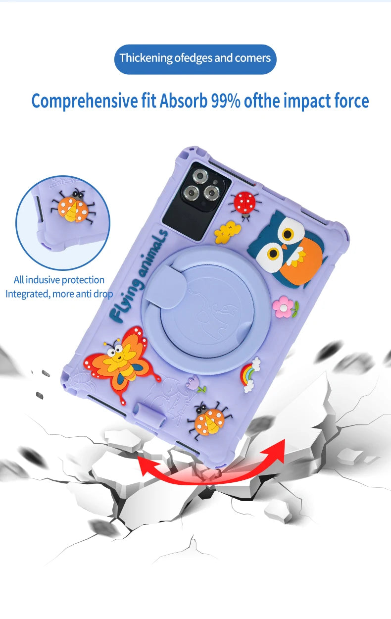 New 10.1-inch Children's t Android 11 Kid Tablet 4GB RAM 64GB ROM, Octa Cor Processor Kidoz Pre Installed Parental Control