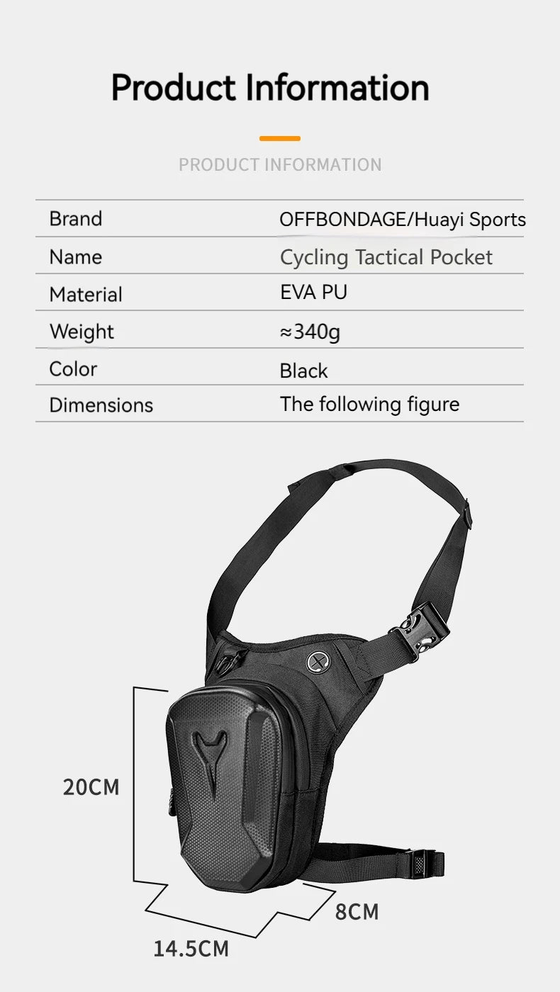 Bicycle Leg Side Bag EVA Hard Shell Outdoor Casual Waist Bags bike Mobile Phone Purse Hip Bum Pack Cycling Leg Bag Bicycle Bag