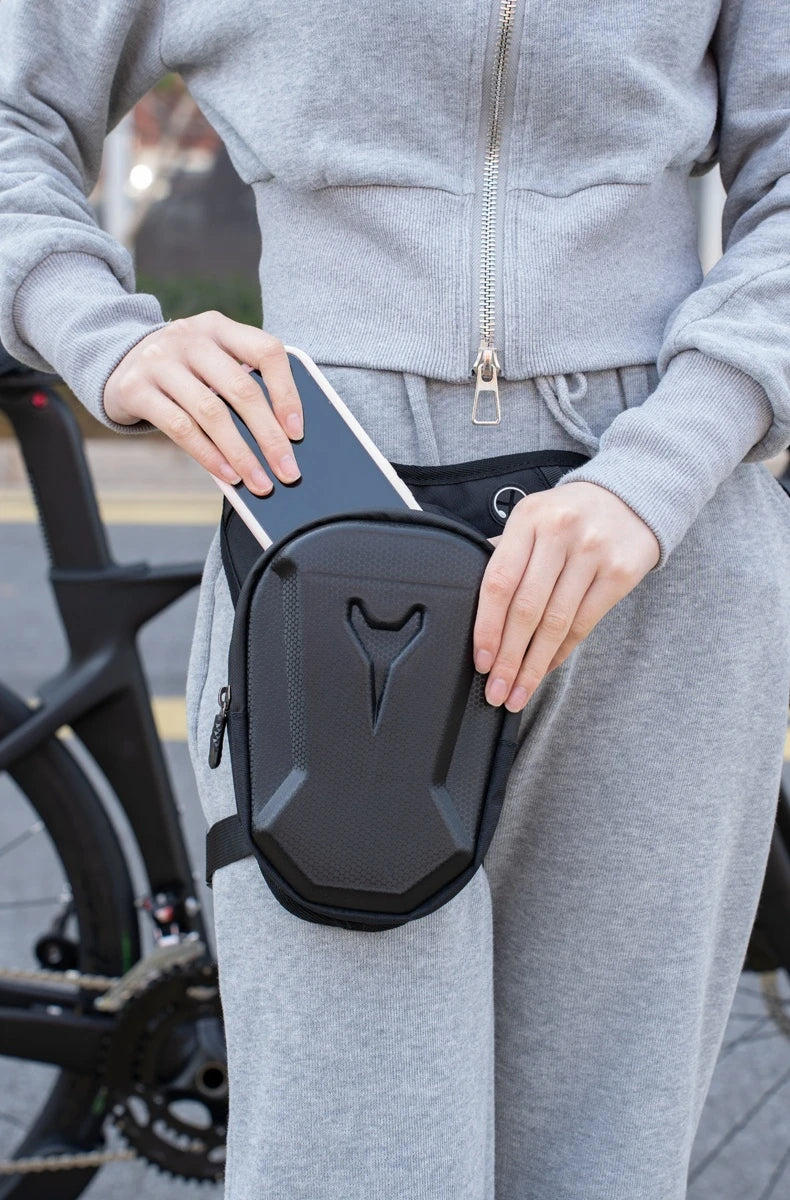 Bicycle Leg Side Bag EVA Hard Shell Outdoor Casual Waist Bags bike Mobile Phone Purse Hip Bum Pack Cycling Leg Bag Bicycle Bag