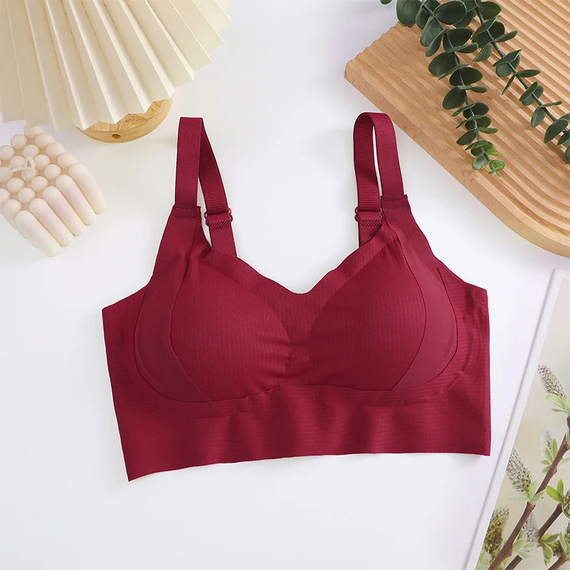FINETOO 1Pc Plus Size Bra Seamless Sexy Women Bras Wire Free Brassiere Soft Underwear Female Intimates Womens Lingerie Sleepwear