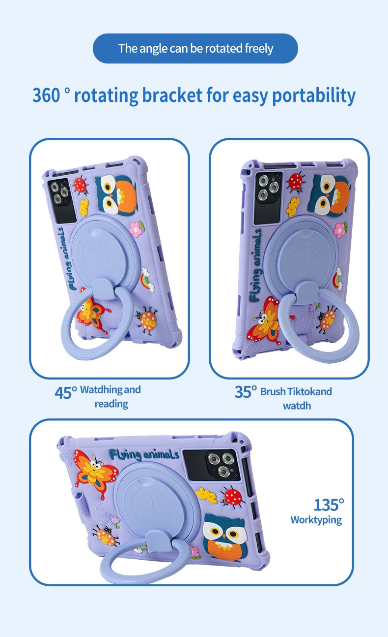 New 10.1-inch Children's t Android 11 Kid Tablet 4GB RAM 64GB ROM, Octa Cor Processor Kidoz Pre Installed Parental Control