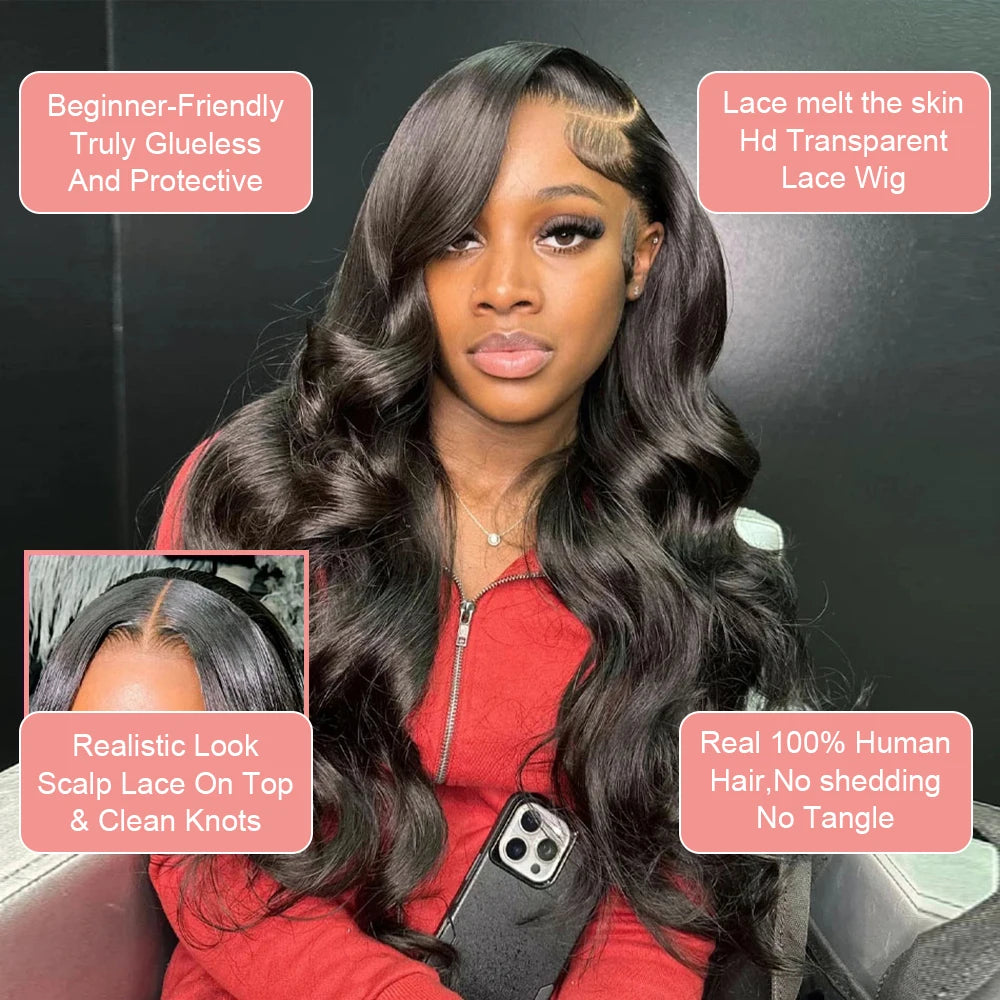 30 40 Inch Body Wave Lace Front Wig 13x4 13x6 Lace Frontal Human Hair Wigs Brazilian Water Wave Hd Lace Frontal Wigs For Women