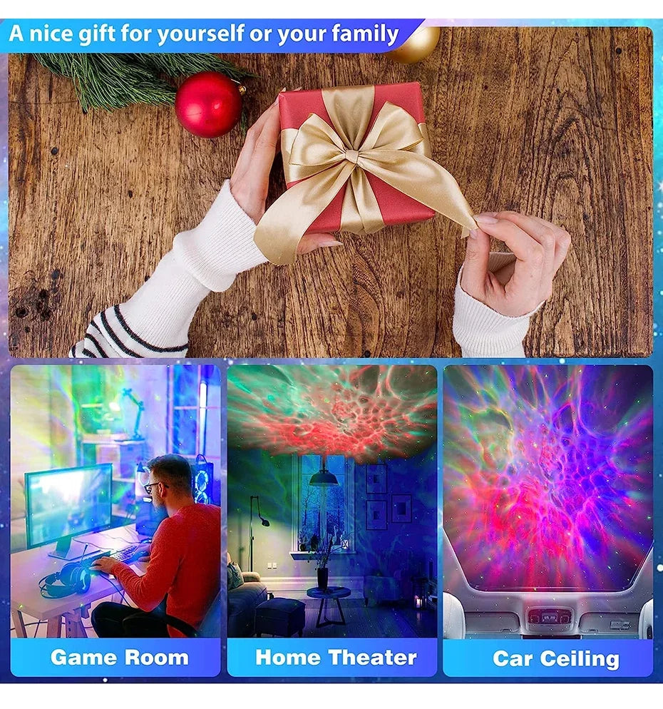 Galaxy Star Astronaut LED Night Light Projector Starry Sky Lamp Children's Room Decorative Lighting Gift