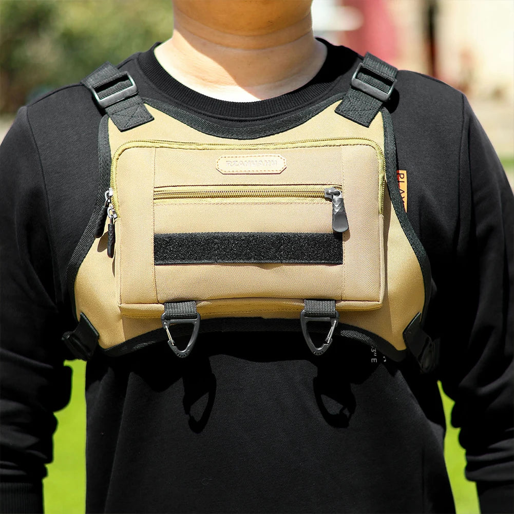 Sac à dos de sport multi-poches avec sangle réglable pour la course à pied et les voyages