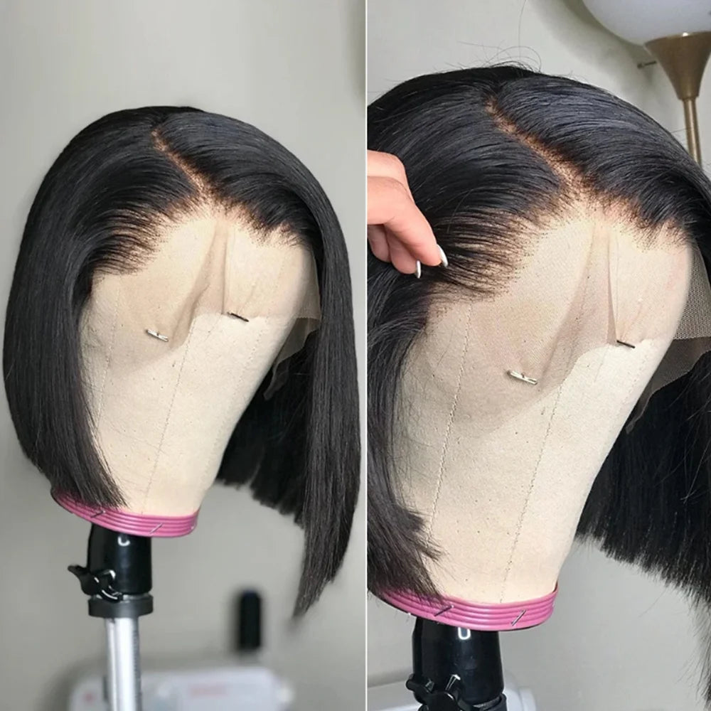 ---
Titre (EN/FR)
EN: 13x4 Bob Wig Lace Front – Peruvian Human Hair, Reddish Brown #33, Straight Style, 150% Density
FR: Perruque Bob 13x4 Lace Front – Cheveux Humains Péruviens, Brun Roussâtre #33, Lisse, Densité 150