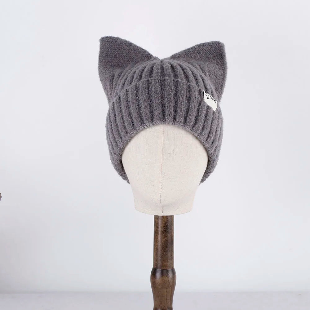 adventure time caps for men Balaclava Beanie Rabbit Ear Hat Hat winter women's winter accessories fun hat Butterfly Pullover Hat