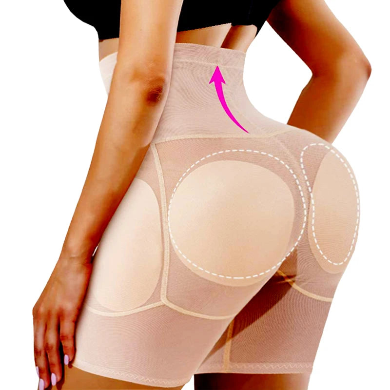 AfruliA 5XL 6XL Padded Fake Buttock Hip Enhancer Sexy Butt Lifter Shapewear Slim Waist Trainer Women Dress Underwear Body Shaper