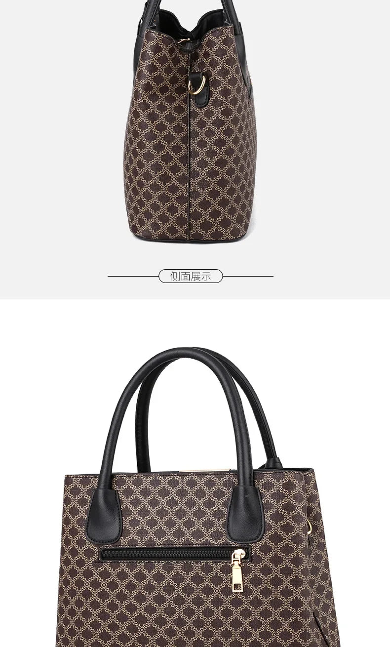 Title / Titre
EN: Women’s Large Capacity Printed Leather Tote Bag – Elegant Shoulder & Handbag
FR: Sac cabas en cuir imprimé grande capacité pour femme – Élégant porté main ou épaule