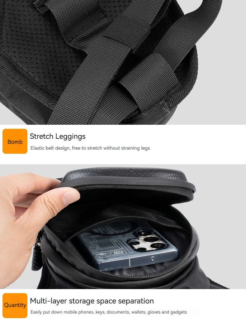 Bicycle Leg Side Bag EVA Hard Shell Outdoor Casual Waist Bags bike Mobile Phone Purse Hip Bum Pack Cycling Leg Bag Bicycle Bag
