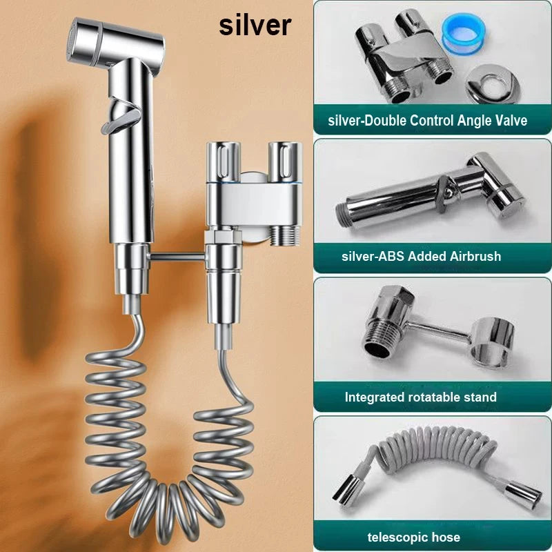Bathroom set, high pressure hand sprinkler, bathroom cleaning, bathroom accessories, sanitary shower