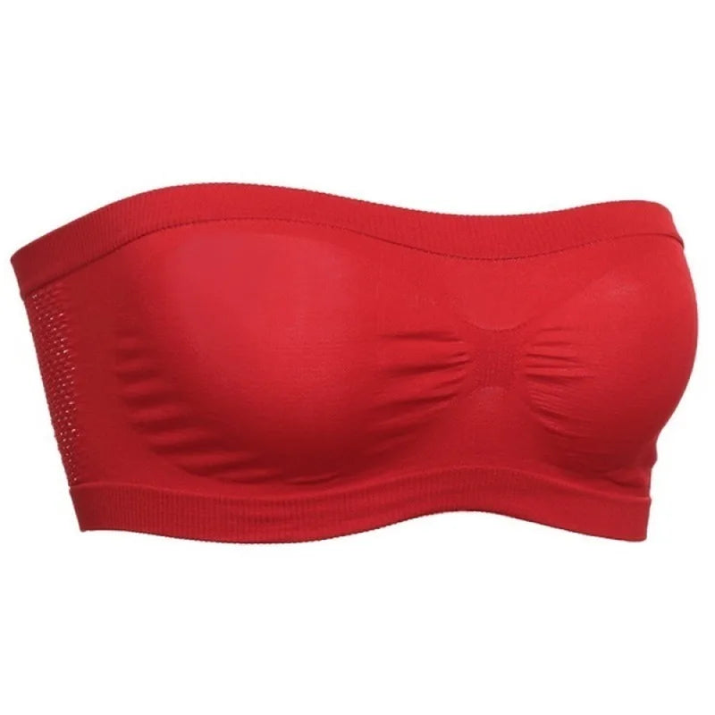 Women Sexy Lingerie Lace Seamless Tube Top Breathable Strapless Bandeau Bra Underwear Without Pad Sleep Underwear Sports Bra/ rsous vêtement robe de nuit