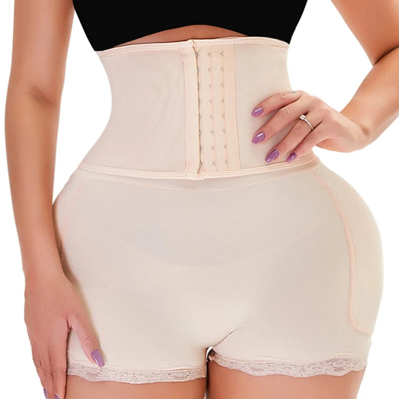 AfruliA 5XL 6XL Padded Fake Buttock Hip Enhancer Sexy Butt Lifter Shapewear Slim Waist Trainer Women Dress Underwear Body Shaper