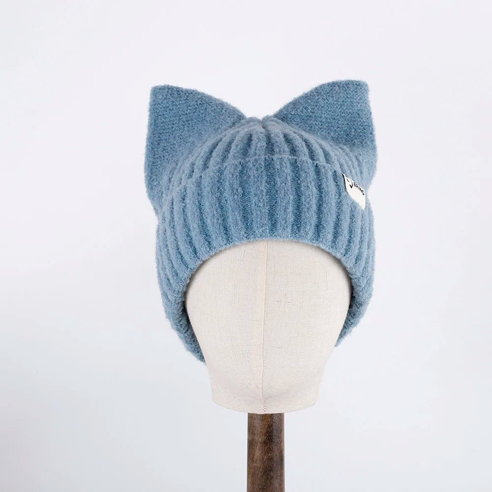 adventure time caps for men Balaclava Beanie Rabbit Ear Hat Hat winter women's winter accessories fun hat Butterfly Pullover Hat
