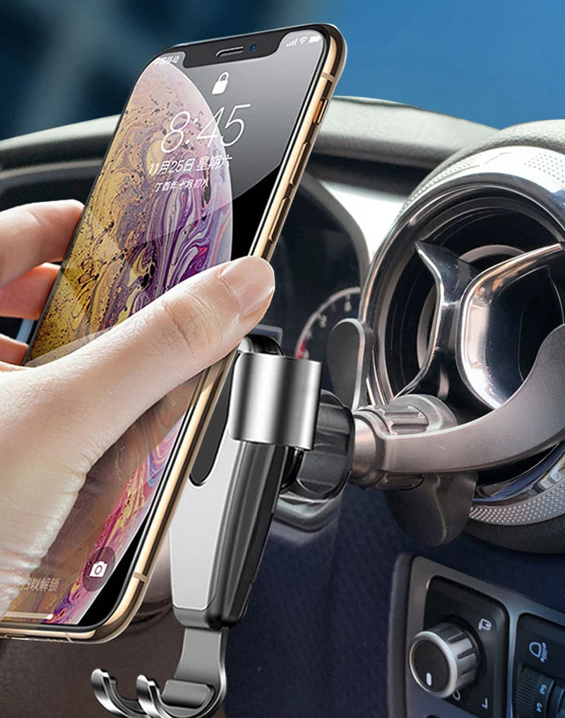 Car Phone Holder Base Universal 17/15/13mm Ball Head for Round Shape Car Air Vent Clip Magnetic Gravity Car Mount Phone Stand