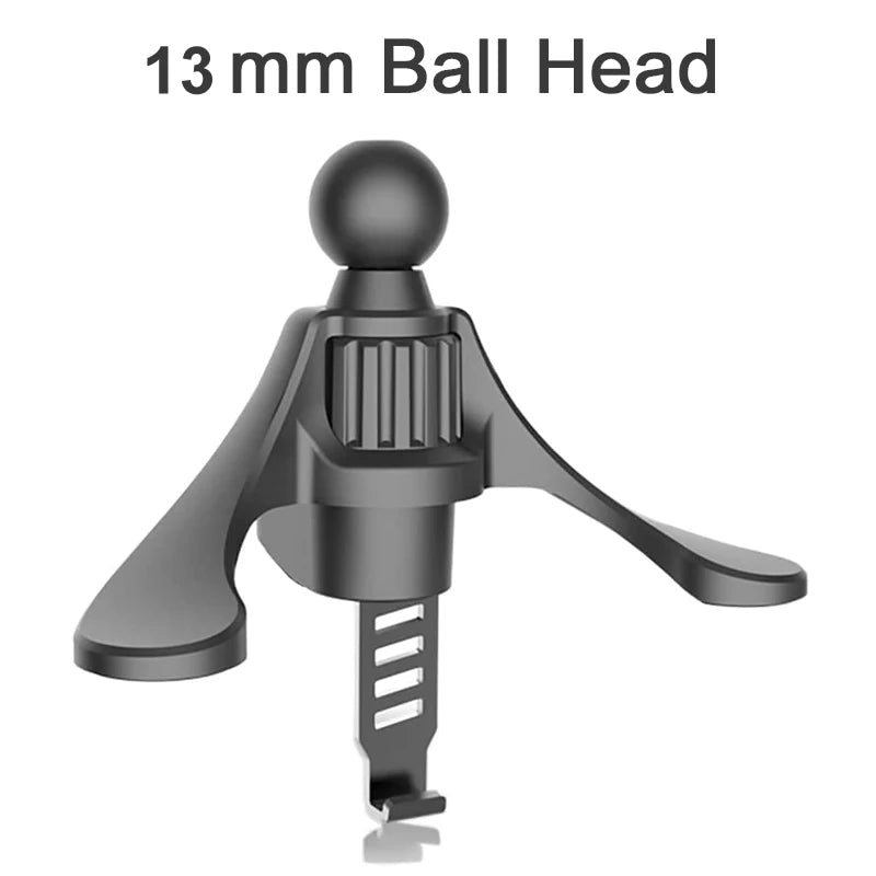 Car Phone Holder Base Universal 17/15/13mm Ball Head for Round Shape Car Air Vent Clip Magnetic Gravity Car Mount Phone Stand