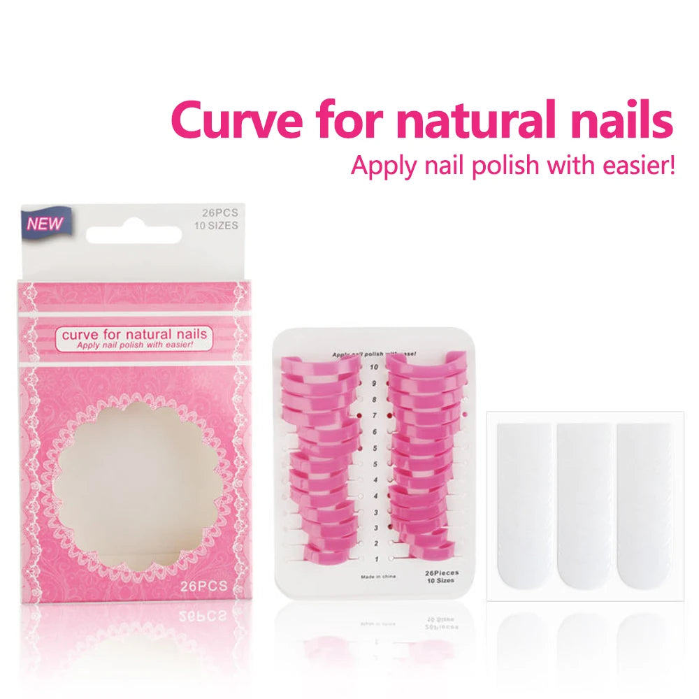 LULAA Nail Polish Guard Soft Shield Cuticle Protector French Stamp Painting Tool for Women Spill-Proof Manicure Skin Protector Nail Art Tools Set