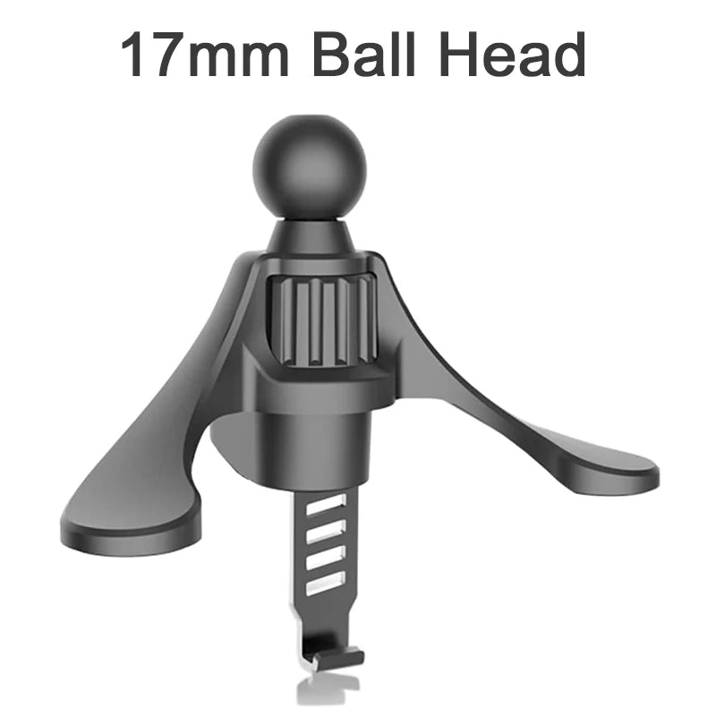 Car Phone Holder Base Universal 17/15/13mm Ball Head for Round Shape Car Air Vent Clip Magnetic Gravity Car Mount Phone Stand
