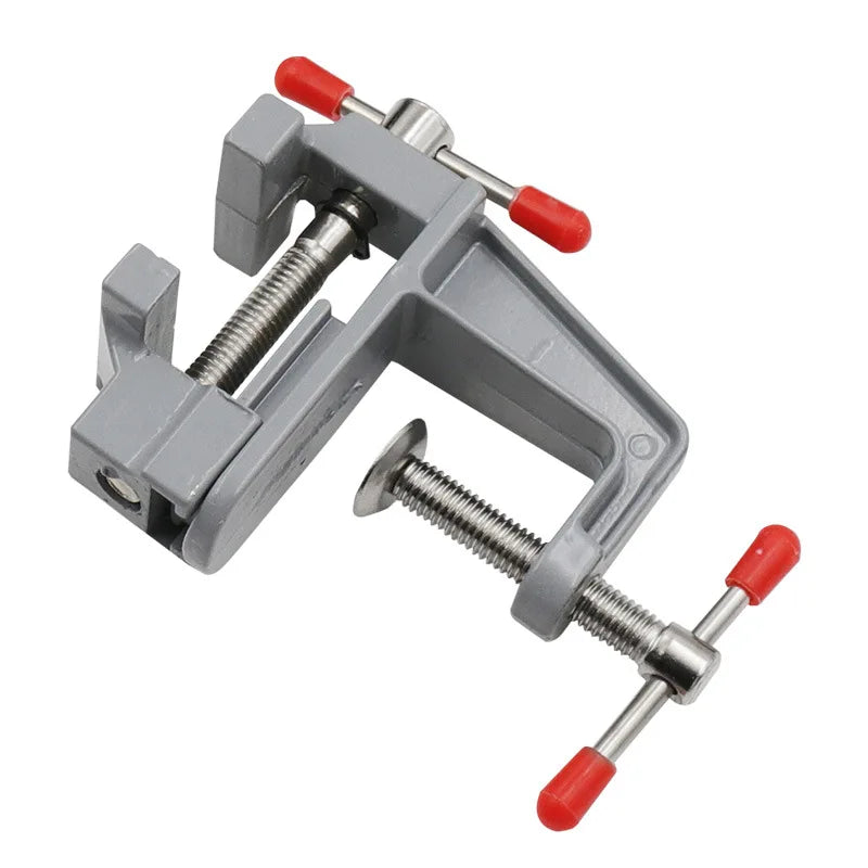 Mini Aluminium Alloy Bench Vise Multi-functional Table Clamp Screw Vise for DIY Craft Mold Repair Fixed Tool/ mini aEtau de table en aluminium