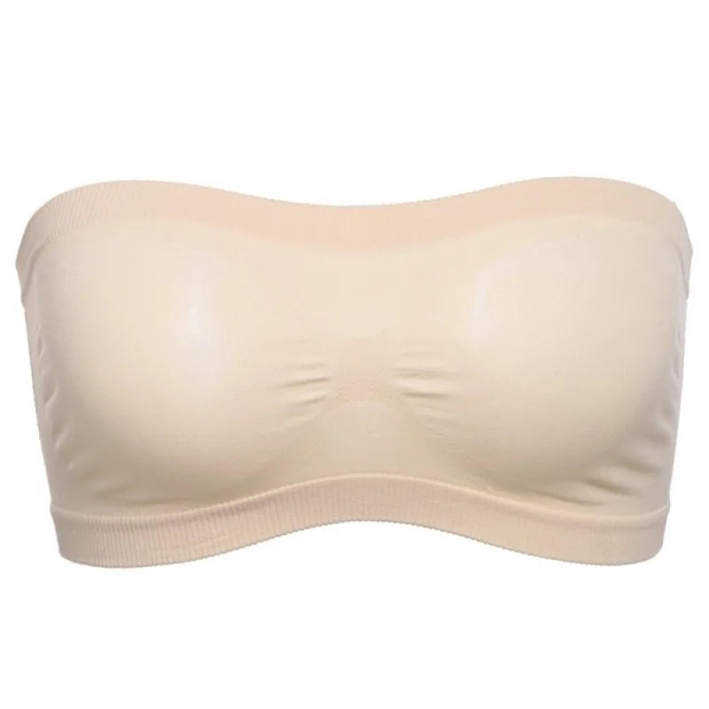 Women Sexy Lingerie Lace Seamless Tube Top Breathable Strapless Bandeau Bra Underwear Without Pad Sleep Underwear Sports Bra/ rsous vêtement robe de nuit