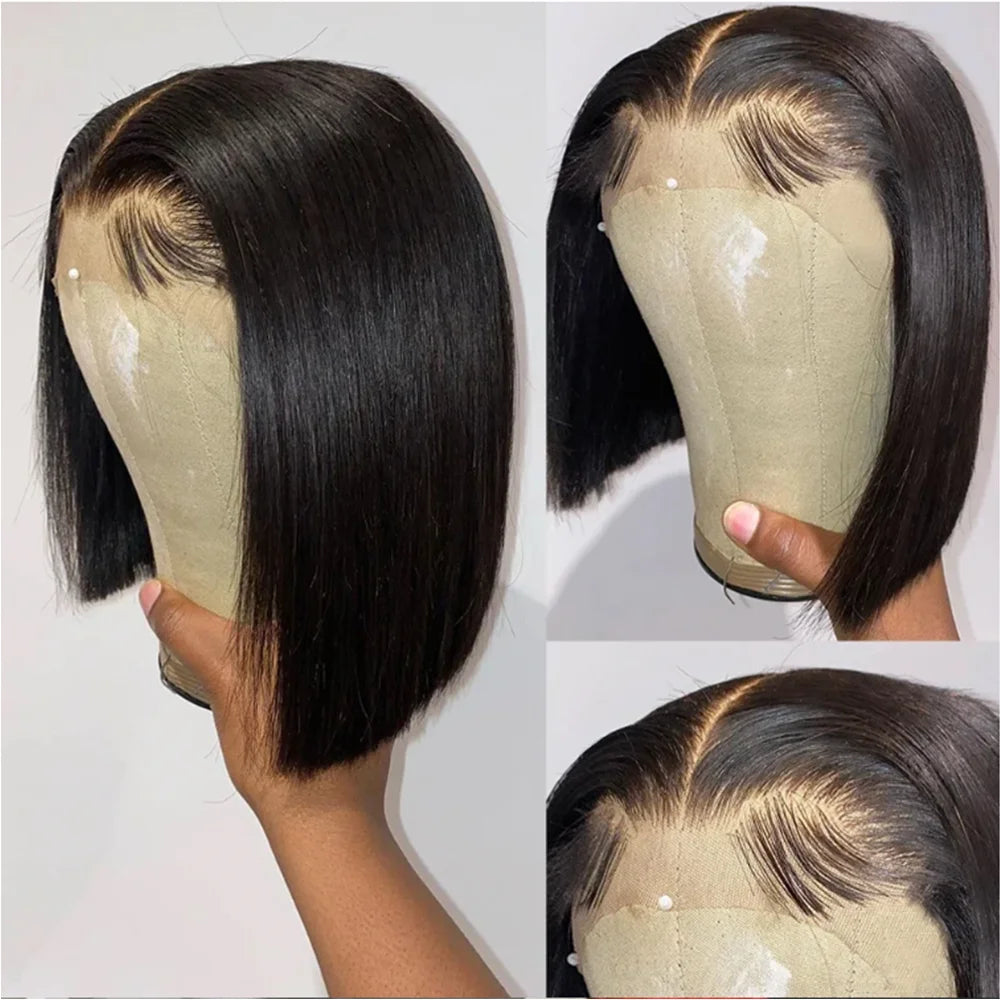 ---
Titre (EN/FR)
EN: 13x4 Bob Wig Lace Front – Peruvian Human Hair, Reddish Brown #33, Straight Style, 150% Density
FR: Perruque Bob 13x4 Lace Front – Cheveux Humains Péruviens, Brun Roussâtre #33, Lisse, Densité 150