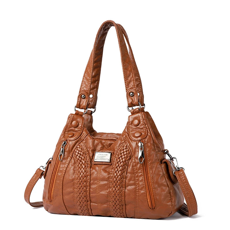 Title / Titre
EN: Women’s Retro Convertible Crossbody Bag – Large Capacity Shoulder & Handbag
FR: Sac bandoulière rétro convertible pour femme – Grande capacité, porté main ou épaule