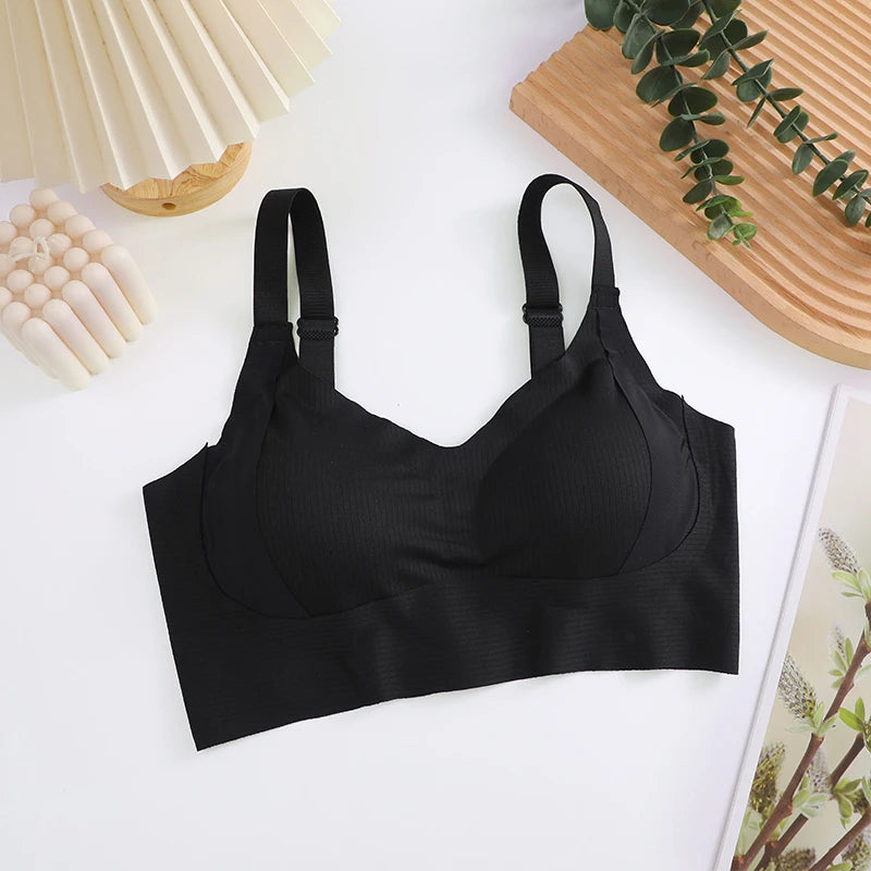 FINETOO 1Pc Plus Size Bra Seamless Sexy Women Bras Wire Free Brassiere Soft Underwear Female Intimates Womens Lingerie Sleepwear