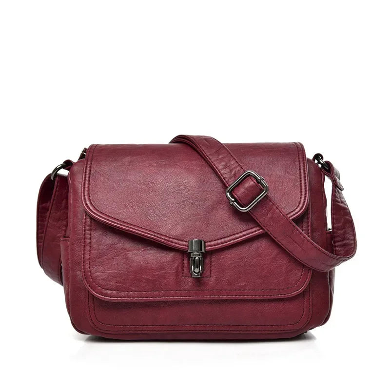 Title / Titre
EN: Women’s Retro Leather Handbag – High-Quality Multi-Pocket Shoulder Bag
FR: Sac à main rétro en cuir pour femme – Sac épaule multi-poches de haute qualité