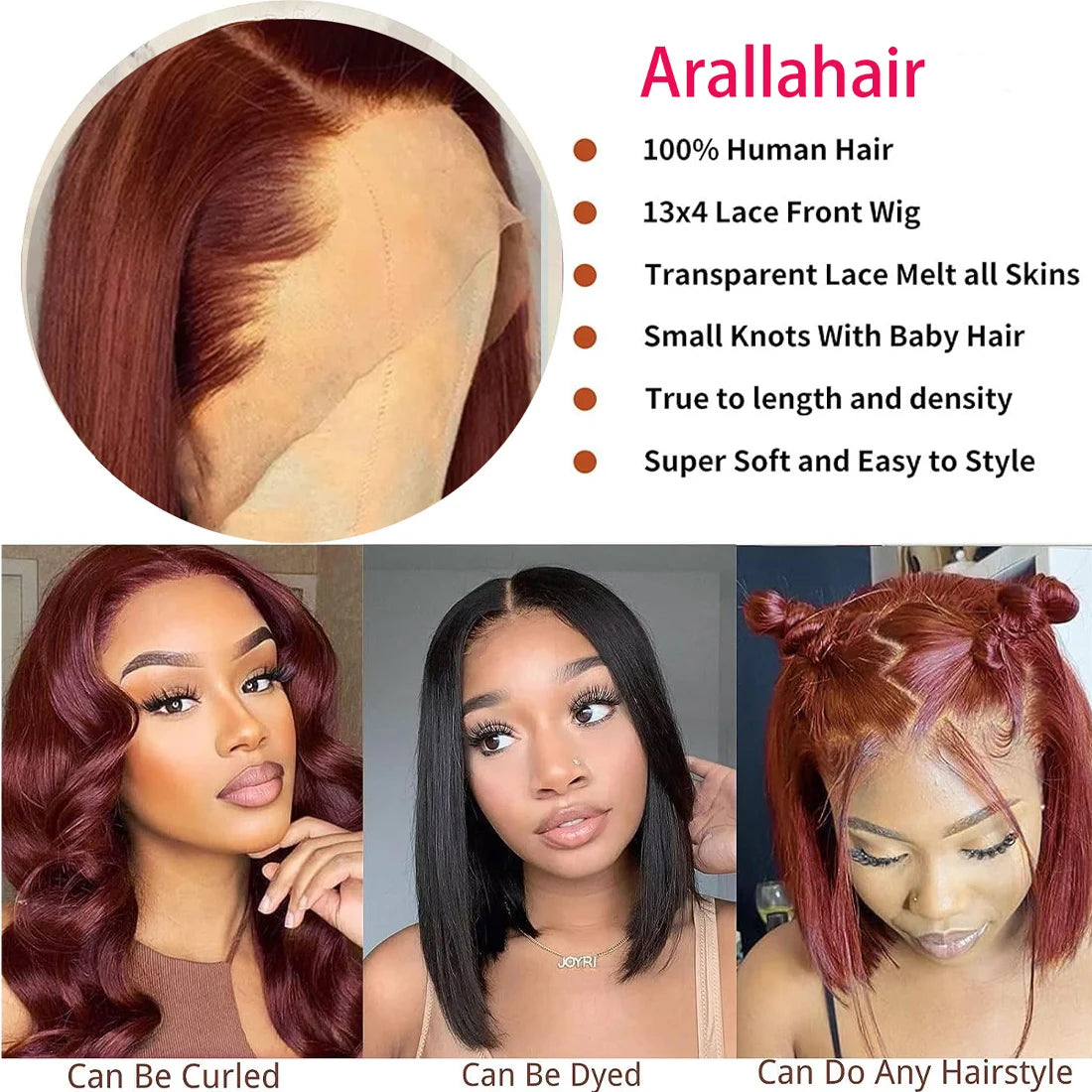 ---
Titre (EN/FR)
EN: 13x4 Bob Wig Lace Front – Peruvian Human Hair, Reddish Brown #33, Straight Style, 150% Density
FR: Perruque Bob 13x4 Lace Front – Cheveux Humains Péruviens, Brun Roussâtre #33, Lisse, Densité 150