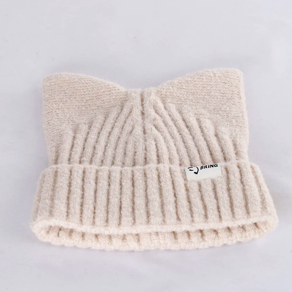 adventure time caps for men Balaclava Beanie Rabbit Ear Hat Hat winter women's winter accessories fun hat Butterfly Pullover Hat