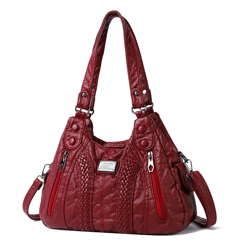Title / Titre
EN: Women’s Retro Convertible Crossbody Bag – Large Capacity Shoulder & Handbag
FR: Sac bandoulière rétro convertible pour femme – Grande capacité, porté main ou épaule