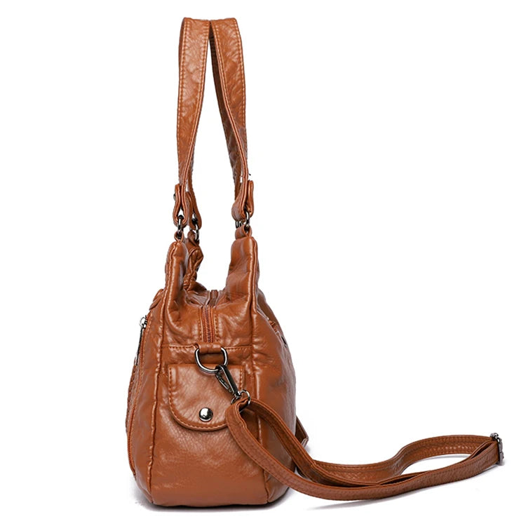 Title / Titre
EN: Women’s Retro Convertible Crossbody Bag – Large Capacity Shoulder & Handbag
FR: Sac bandoulière rétro convertible pour femme – Grande capacité, porté main ou épaule