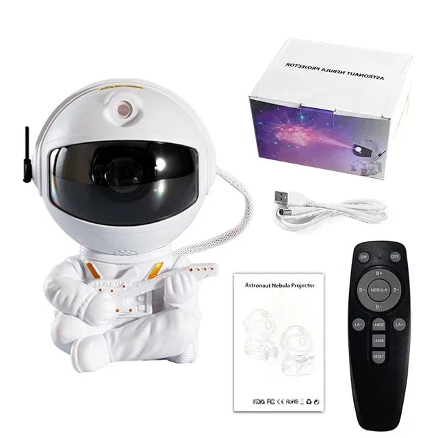 Galaxy Star Astronaut LED Night Light Projector Starry Sky Lamp Children's Room Decorative Lighting Gift