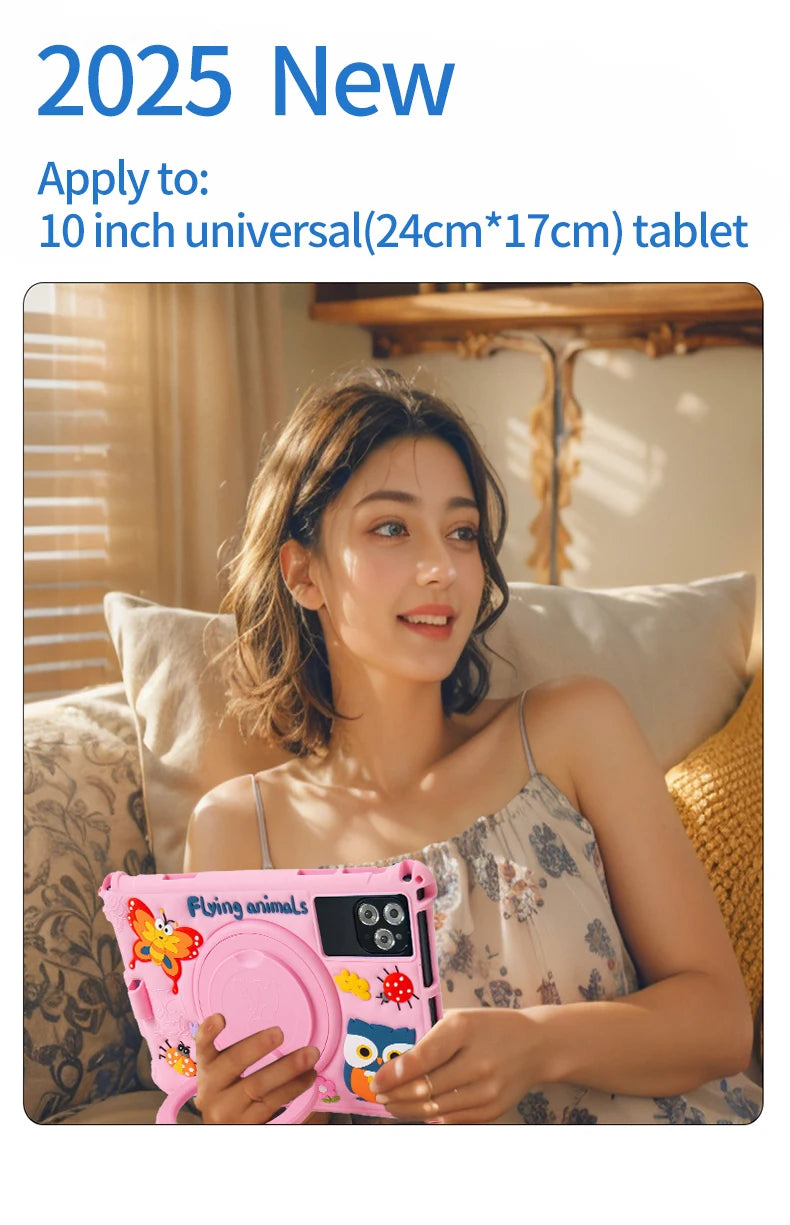 New 10.1-inch Children's t Android 11 Kid Tablet 4GB RAM 64GB ROM, Octa Cor Processor Kidoz Pre Installed Parental Control