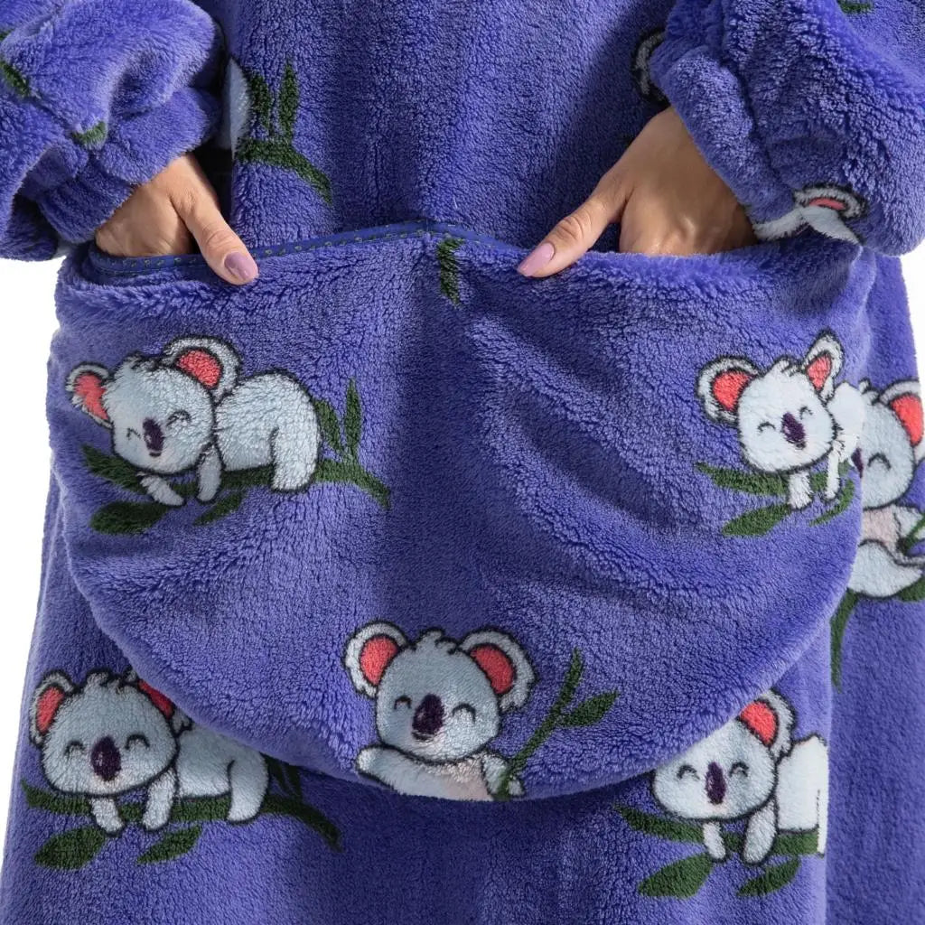 Super Long Wearable Blanket Hoodie Flannel Women Mens Oversized Hoodie Giant Blanket Sweatshirt Winter Thicken Pullover Fleece