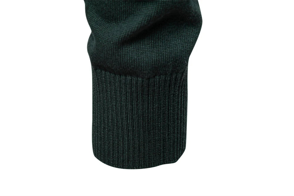 AIOPESON hommes col montant coton pull tricot pulls décontracté affaires bande côtelé col roulé pulls pour hommes pour autonme
