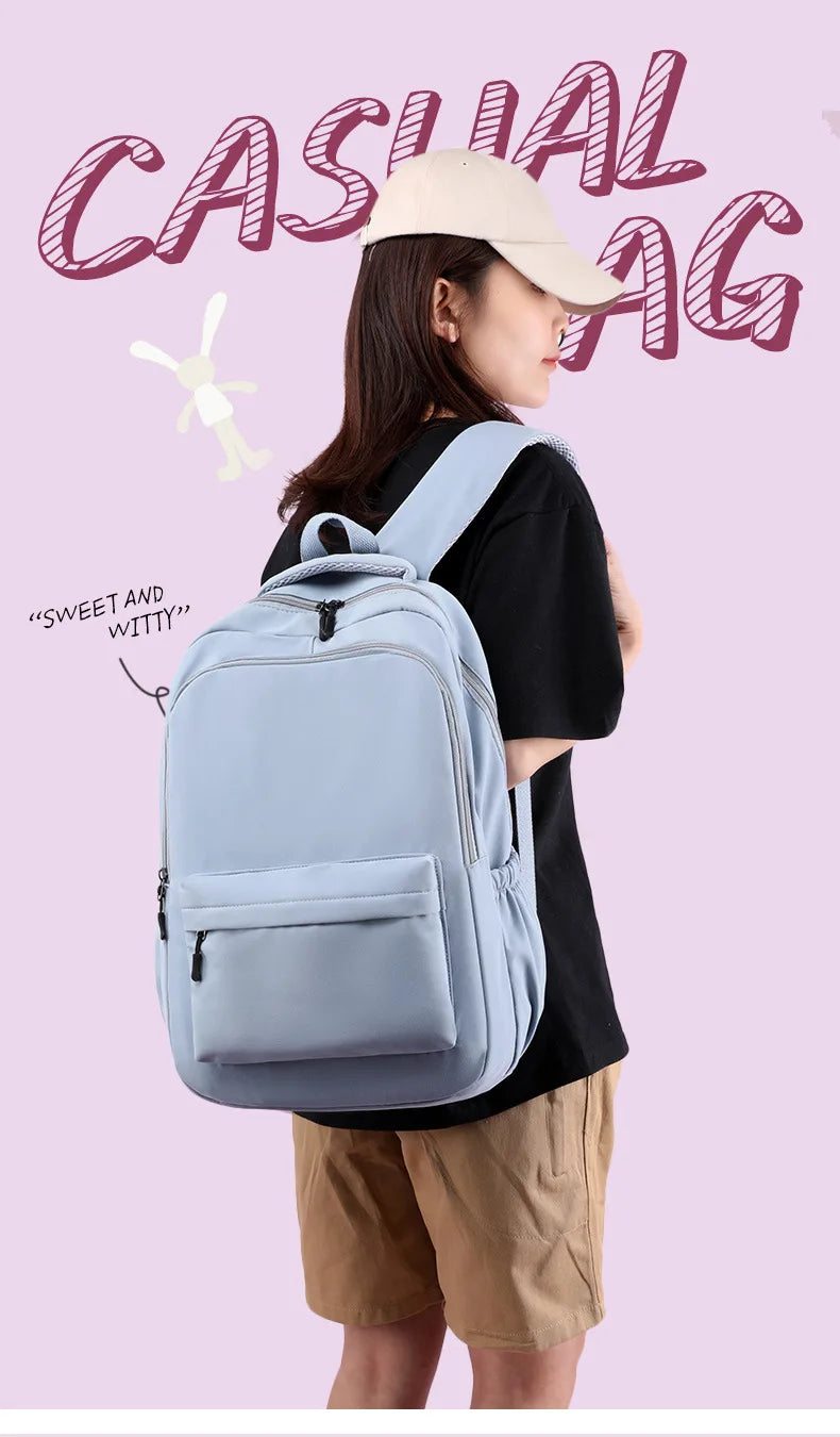 Schoolbag for Girls Campus Junior High School Students Backpack New Trendy Backpack/ sac d'ecole
