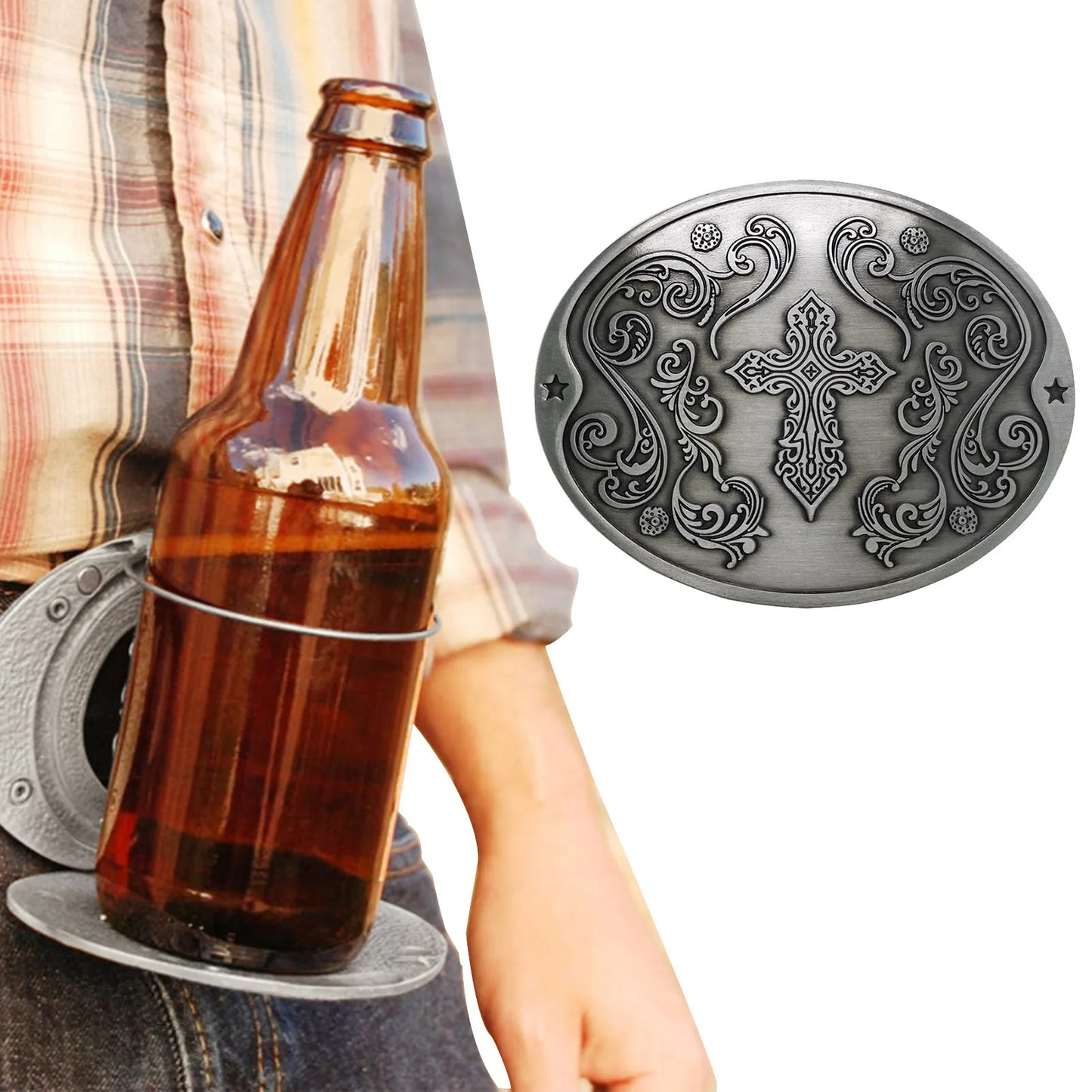 Boucle de ceinture porte-bière portable, mains libres, pour plateau de bière, porte-gobelet, sangle détachable, pour pique-nique, fête, barbecue, camping