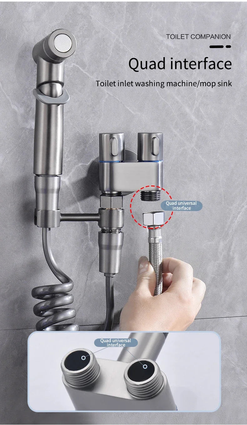 Bathroom set, high pressure hand sprinkler, bathroom cleaning, bathroom accessories, sanitary shower