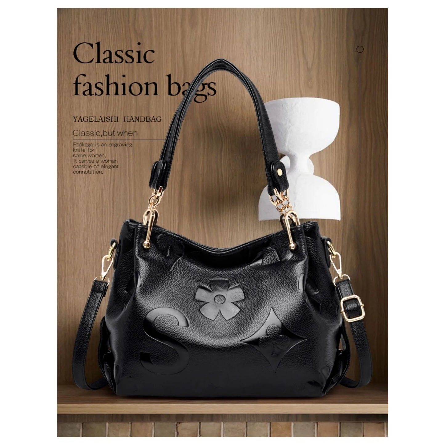 2025 new women's Tote bag, retro single-shoulder crossbody bag, large-capacity women's bag commuting bag, suitable for daily tra