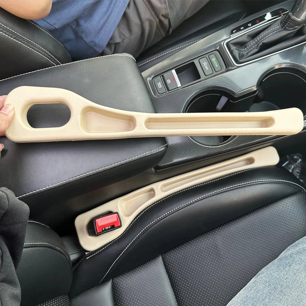 Boîte de rangement pour espace de siège de voiture, 2 pièces, sac entre sièges, organisateur de Console, décoration intérieure, accessoires automobiles
