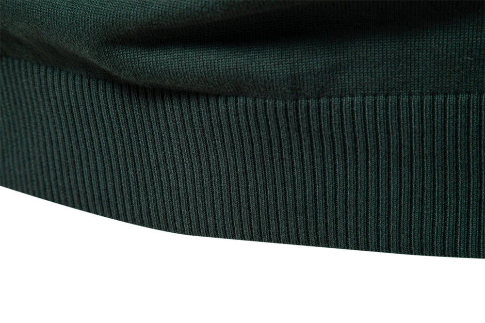 AIOPESON hommes col montant coton pull tricot pulls décontracté affaires bande côtelé col roulé pulls pour hommes pour autonme