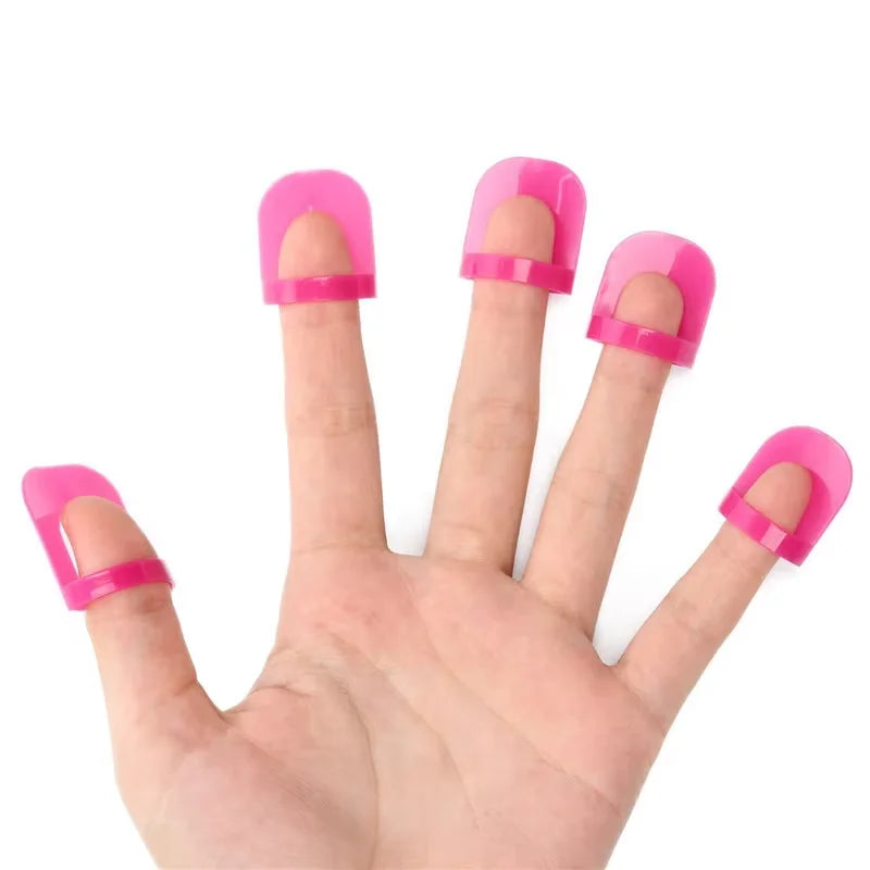 LULAA Nail Polish Guard Soft Shield Cuticle Protector French Stamp Painting Tool for Women Spill-Proof Manicure Skin Protector Nail Art Tools Set