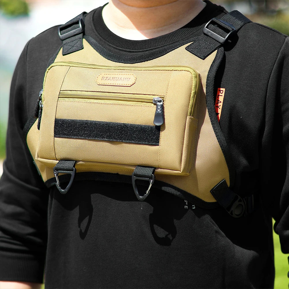 Sac à dos de sport multi-poches avec sangle réglable pour la course à pied et les voyages
