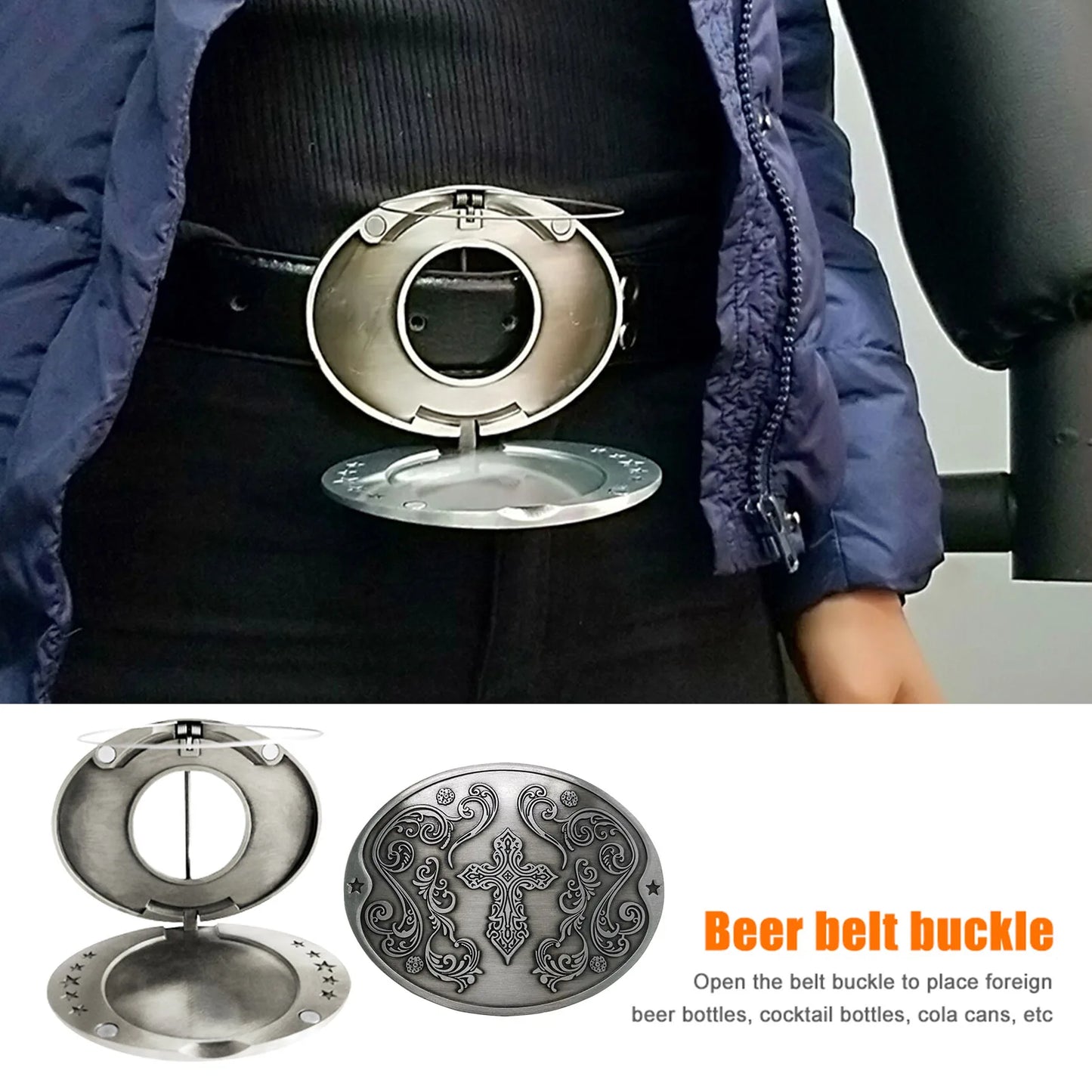 Boucle de ceinture porte-bière portable, mains libres, pour plateau de bière, porte-gobelet, sangle détachable, pour pique-nique, fête, barbecue, camping